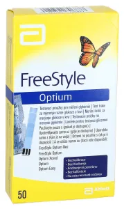 Freestyle Optium  testovacie prúžky do glukomera 50ks #155849