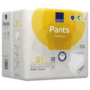 ABENA Pants Premium S1 navliekacie plienkové nohavičky, boky 60-90 cm, savosť 1400 ml, 1x16 ks #1812535