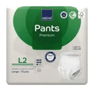ABENA Pants Premium L2 navliekacie plienkové nohavičky, boky 100-140 cm, savosť 1900 ml, 1x15 ks #1812532