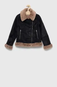 Detská bunda Abercrombie & Fitch čierna farba, #9110290