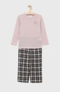 Detské pyžamo Abercrombie & Fitch ružová farba, jednofarebná #8179964