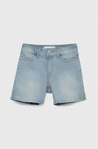 Detské rifľové krátke nohavice Abercrombie & Fitch jednofarebné