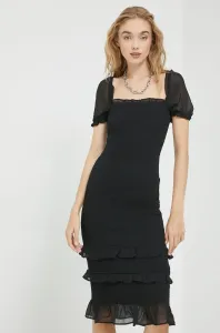 Šaty Abercrombie & Fitch čierna farba, mini, priliehavá #2566011