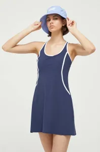 Šaty Abercrombie & Fitch tmavomodrá farba, mini, rovný strih #8741644
