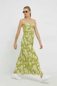 Šaty Abercrombie & Fitch zelená farba, midi, áčkový strih #2563199