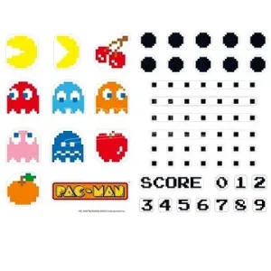 ABYstyle – Pac-Man – Samolepky – 50 × 70 cm – Postavy & bludisko