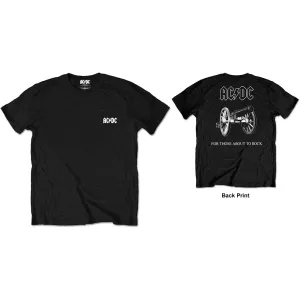 AC/DC tričko About To Rock Čierna XL #302502