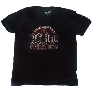 AC/DC Tričko Hard As Rock Unisex Black L