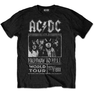 AC/DC tričko Highway to Hell World Tour 1979/1980 Čierna XL
