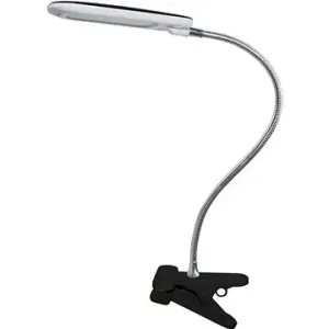LED stolová lampička s vypínačom a klipom BAZ 5 W/230 V/4000 K/340 Lm/120°/IP20, čierna