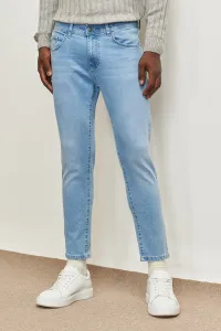 AC&Co / Altınyıldız Classics Men's Ice Blue Trend Slim Fit Slim Fit Cotton Flexible Denim Jean Jeans #8839398