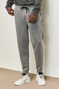 AC&Co / Altınyıldız Classics Men's Gray Standard Fit Normal Cut Elastic Waist And Legs. Comfortable Sports Sweatpants