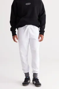 AC&Co / Altınyıldız Classics Men's White Standard Fit Regular Fit Side Pocket Cotton Comfort Sweatpants