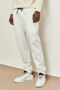 AC&Co / Altınyıldız Classics Men's White Standard Fit Normal Cut Pockets Sweatpants