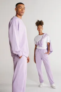 AC&Co / Altınyıldız Classics Unisex Lilac Standard Fit Regular Fit Pocket Cotton Stretch Sweatpants