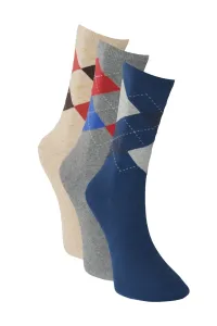 AC&Co / Altınyıldız Classics Men's Beige-gray 3-Pack Socks