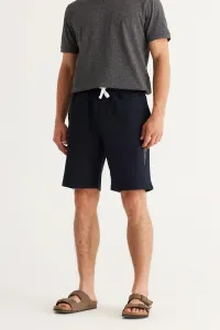 AC&Co / Altınyıldız Classics Men's Dark Gray Standard Fit Regular Cut Shorts with Pocket. Comfortable Knitted Shorts