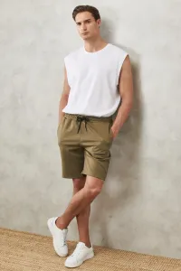 AC&Co / Altınyıldız Classics Men's Khaki Standard Fit Daily Comfortable Sports Knitted Shorts