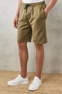 AC&Co / Altınyıldız Classics Men's Khaki Standard Fit Regular Cut Casual Comfortable Knitted Shorts