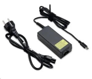 ACER 45W_USB Type C Adapter, Black - pre zariadenia s USB C, EU POWER CORD (RETAIL PACK)