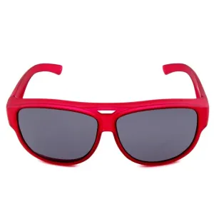 ActiveSol El Aviador Fitover-Detské polarizačné slnečné okuliare, červené