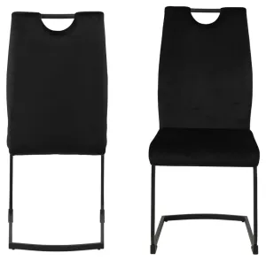 Design Scandinavia Jedálenská stolička Ulla (SADA 2 ks), čierna