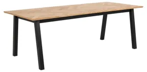 Jedálenský stôl Brody 220x95x75 cm (drevo, čierna) #1582113
