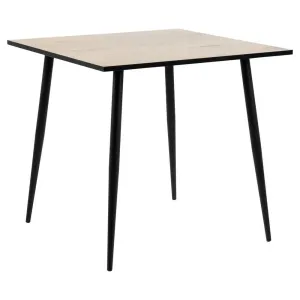 Štvorcový jedálenský stôl Wilma divoký dub/čierna