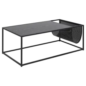 Konferenčný stolík Benato (110x40x60 cm, čierna) #1584486