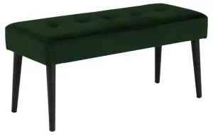 Jedálenská lavica Gwen (zelená, 95x45x38 cm)