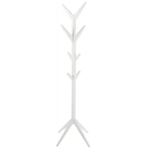 Stojanový vešiak drevený Ascot, 178 cm, biely