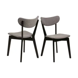 Jedálenská stolička Roxby sivá/čierna