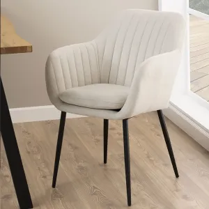 Jedálenská stolička Aiden béžová, čierna