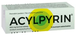 Acylpyrin 500 mg 15 šumivých tabliet