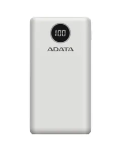 ADATA POWERBANK P20000QCD - EXTERNA PRE MOBILNY TELEFON/TABLET 20000 MAH, 2,1A, BIELA (74WH)