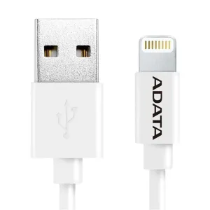 ADATA Sync & Charge Lightning kábel - USB A 2.0, 100cm, plastový, biely