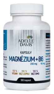 Adelle Davis Magnézium (200 mg) + B6 (40 mg) cps 1x100 ks #138634