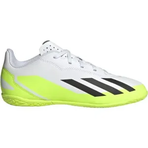 adidas X CRAZYFAST.4 IN J Detská halová obuv, biela, veľkosť #7793283