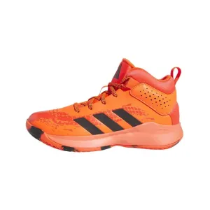 adidas CROSS EM UP 5 K WIDE Chlapčenská basketbalová obuv, červená, veľkosť 37 1/3
