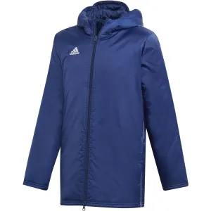 adidas CORE18 STD JKT Chlapčenská  športová bunda, tmavo modrá, veľkosť #435351