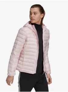 adidas WOMEN VARILLITE DOWN HOODED JACKET Dámska bunda, ružová, veľkosť #410720