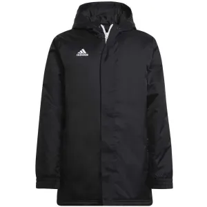 adidas ENT22 STAD JKTY Juniorská futbalová bunda, čierna, veľkosť #2610208