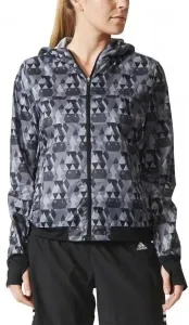 Dámska bežecká bunda adidas Run Graphic Jacket Čierna / Biela #2598355