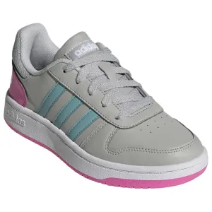 ADIDAS-Hoops 2.0 core grey two/mint ton/screaming pink Šedá 35,5