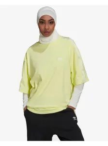 Tričká s krátkym rukávom pre ženy adidas Originals - žltá #1003336