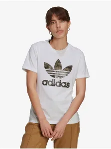 Biele dámske vzorované tričko adidas Originals Tee #725847