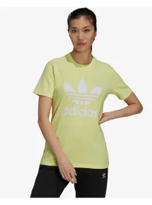 Tričká s krátkym rukávom pre ženy adidas Originals - žltá #1003505
