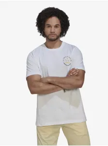White Man T-Shirt with print adidas Originals - Men #665605
