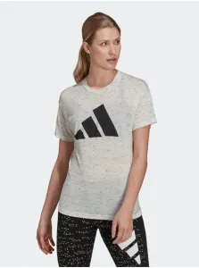 Tričká s krátkym rukávom pre ženy adidas Performance - biela #3153857