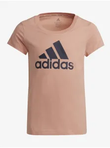 Apricot children's T-shirt with print adidas Performance G BL T - unisex #4177143